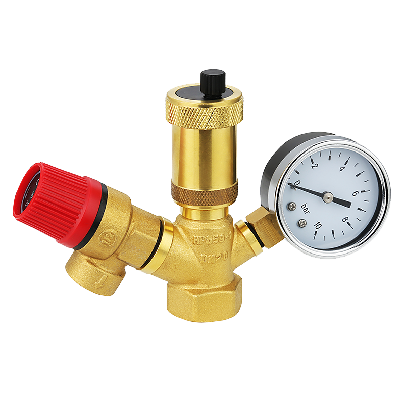 OEM Brass Boiler Parts Set with Vent Valve/ Safety Valve Exporters, Company