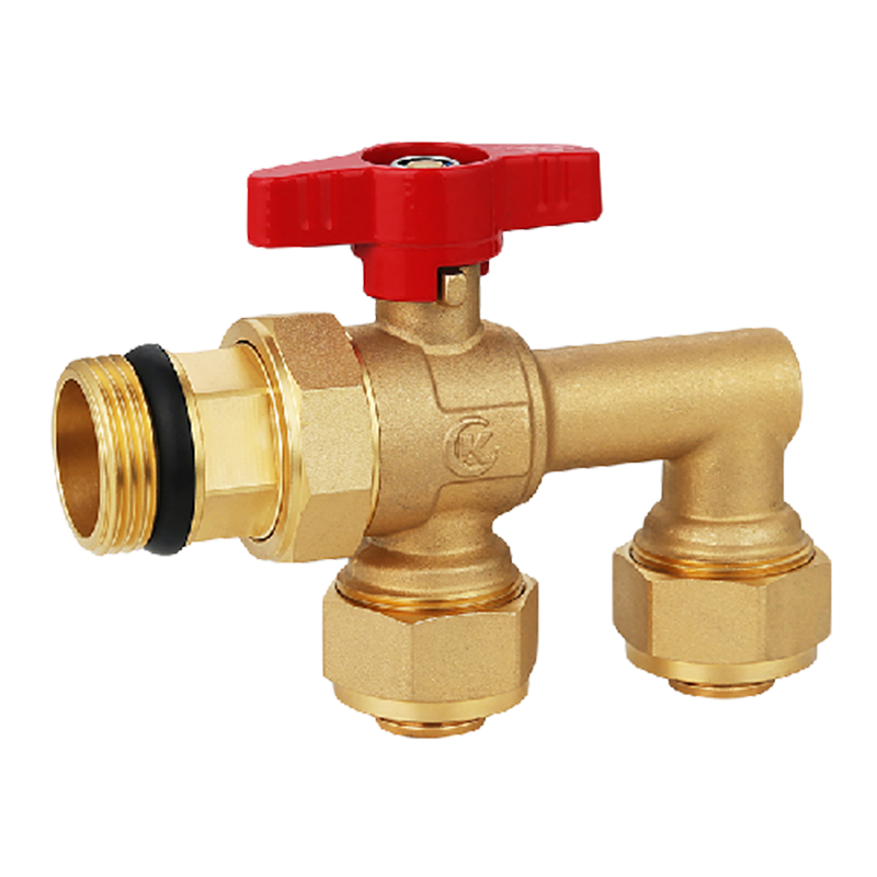 OEM Floor Heating Manifold System F-shaped Brass Angle Type Ball Valve Factories, Service