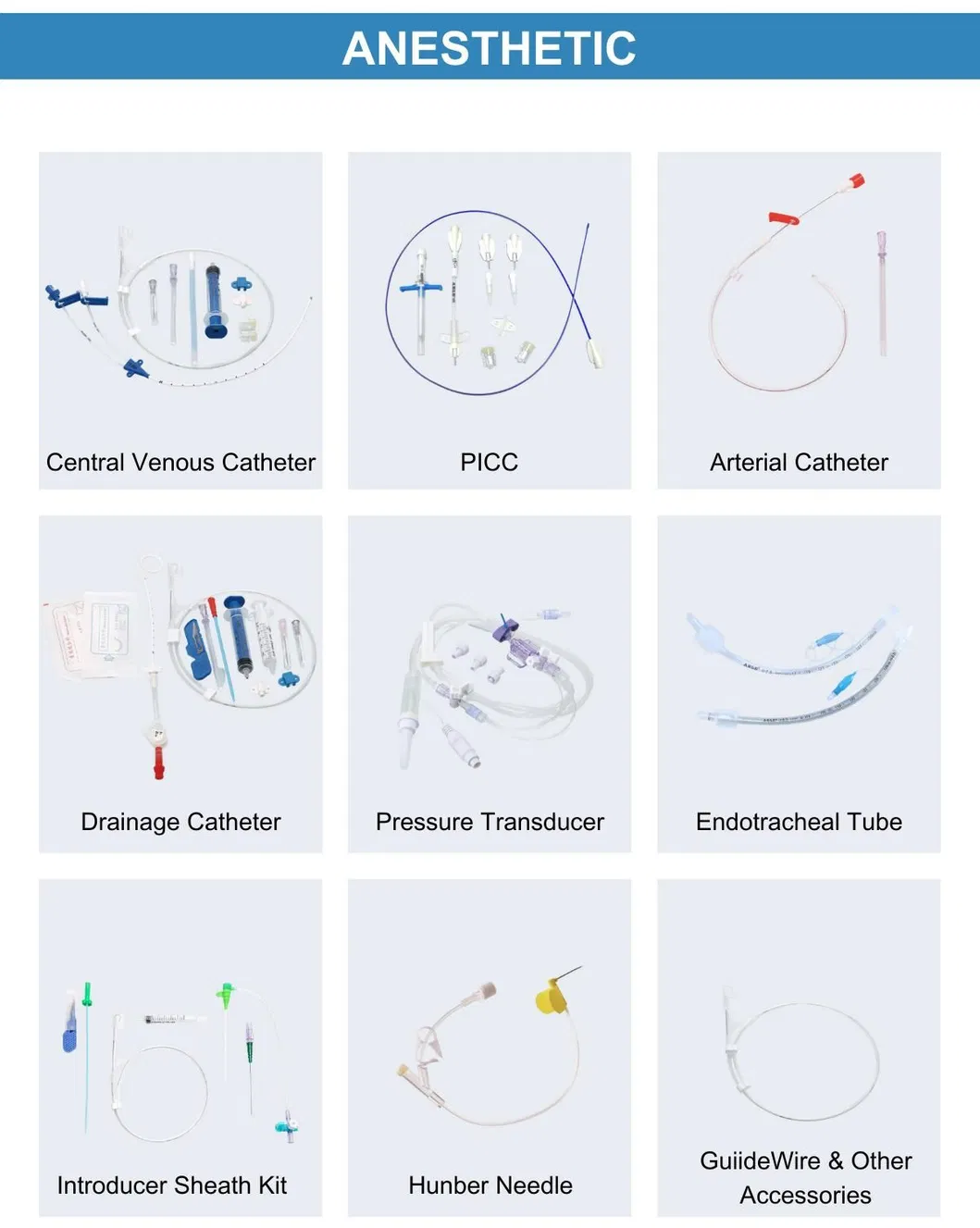 Catéter arterial desechable premium con alambre guía para una canulación segura