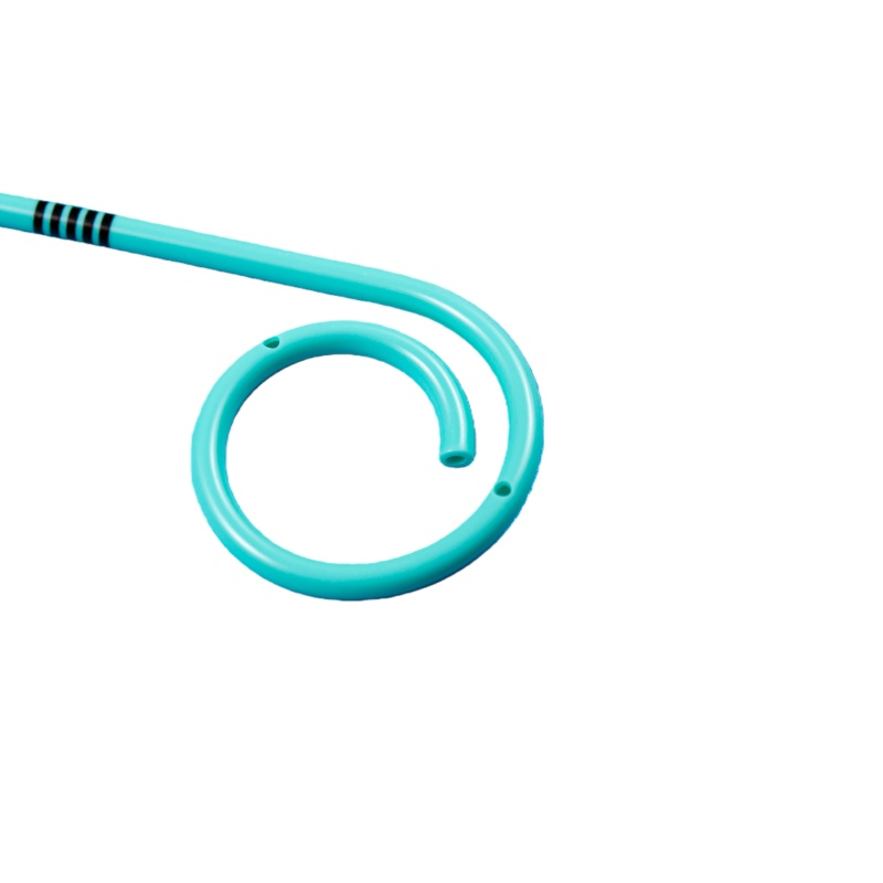 Catéter Pigtail desechable fabricado en China, estent ureteral anti incrustación, dispositivo clínico desechable personalizado