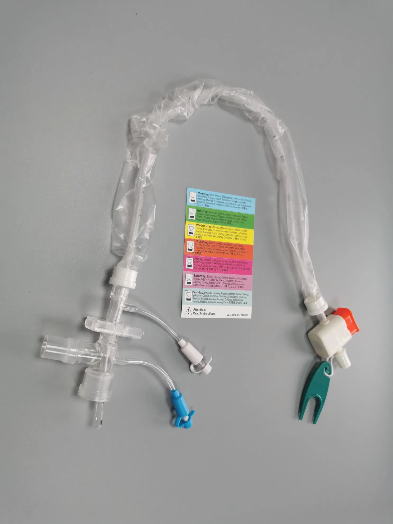 Catéter de Succión Cerrado Desechable 72 Horas para Catéter Endotraqueal/ Traqueostomía en Adultos