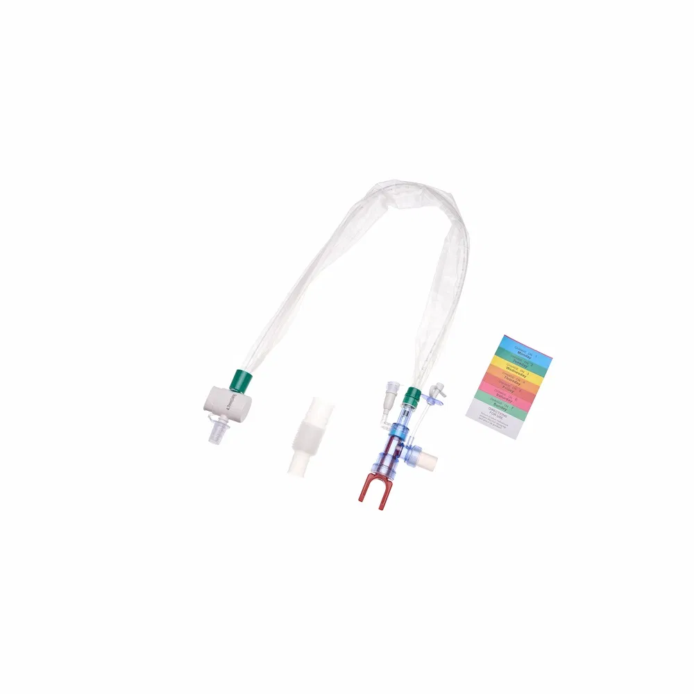 Catéter de succión cerrado desechable de alta calidad para terapia respiratoria en hospitales