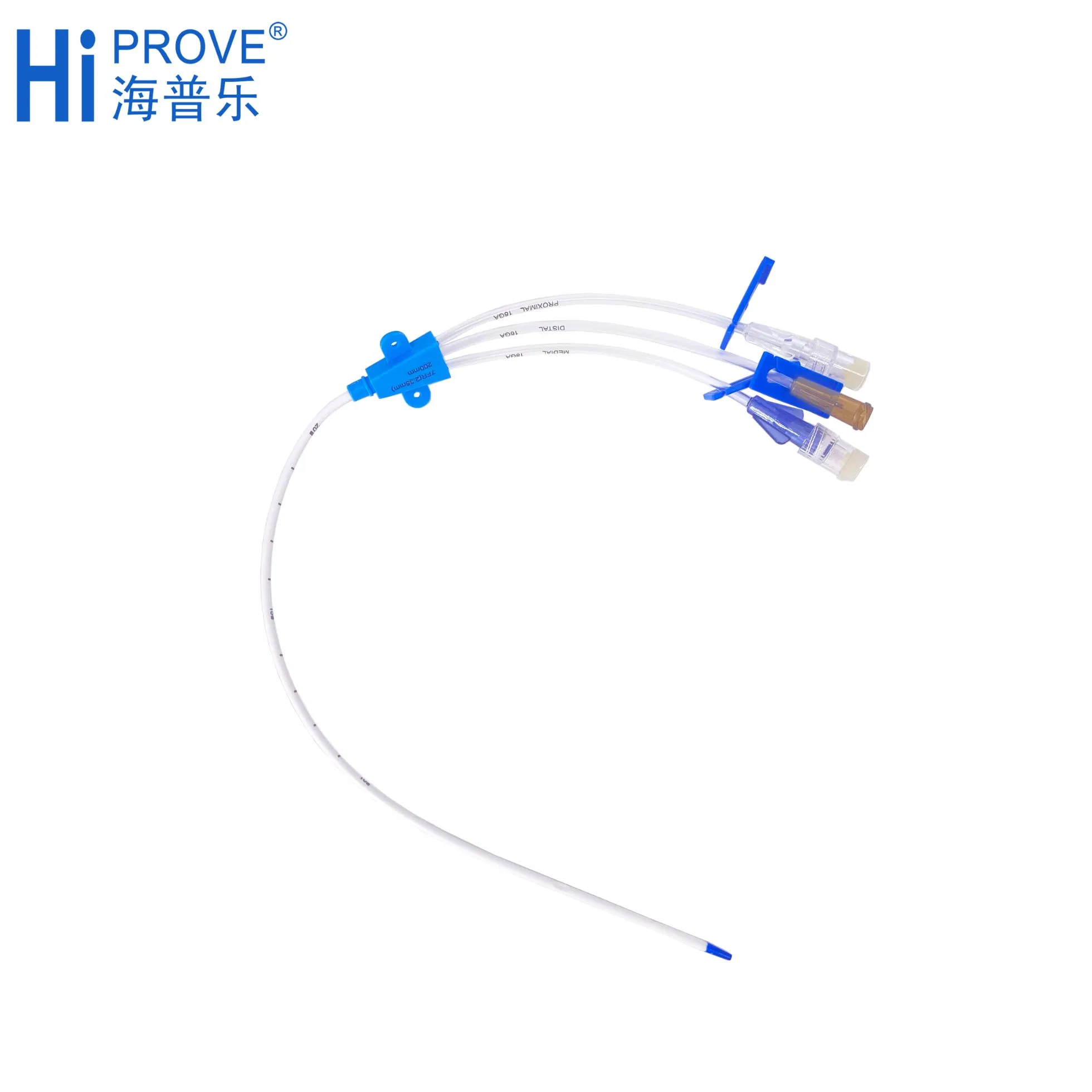 Kit de Catéter Venoso Central de Lumen Simple Doble Triple Cuádruple Antimicrobiano de Diálisis Hospitalaria