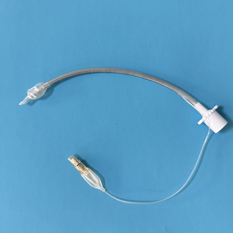 Catéter endotraqueal de succión reforzado médico con cuff