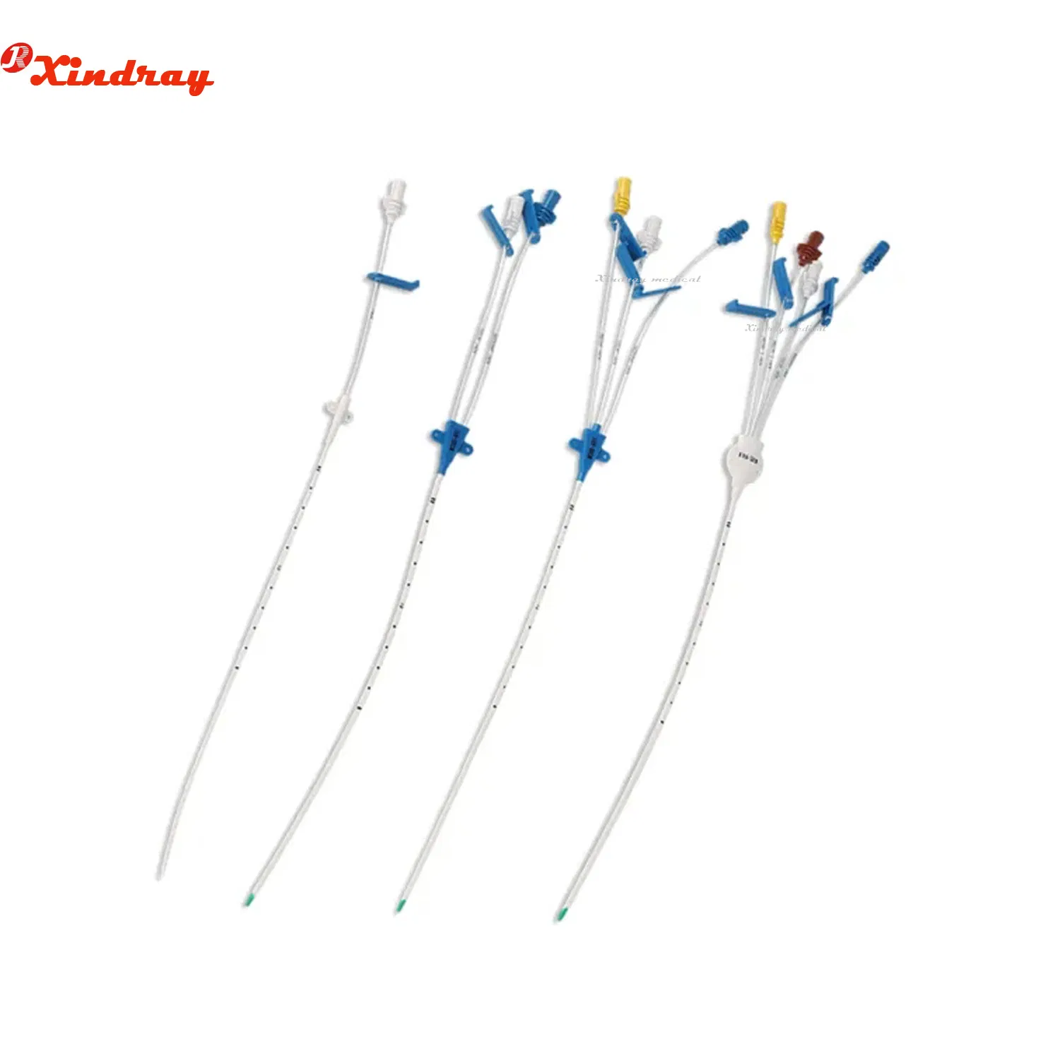Productos desechables médicos CVC catéter venoso central de un solo, doble y triple lumen