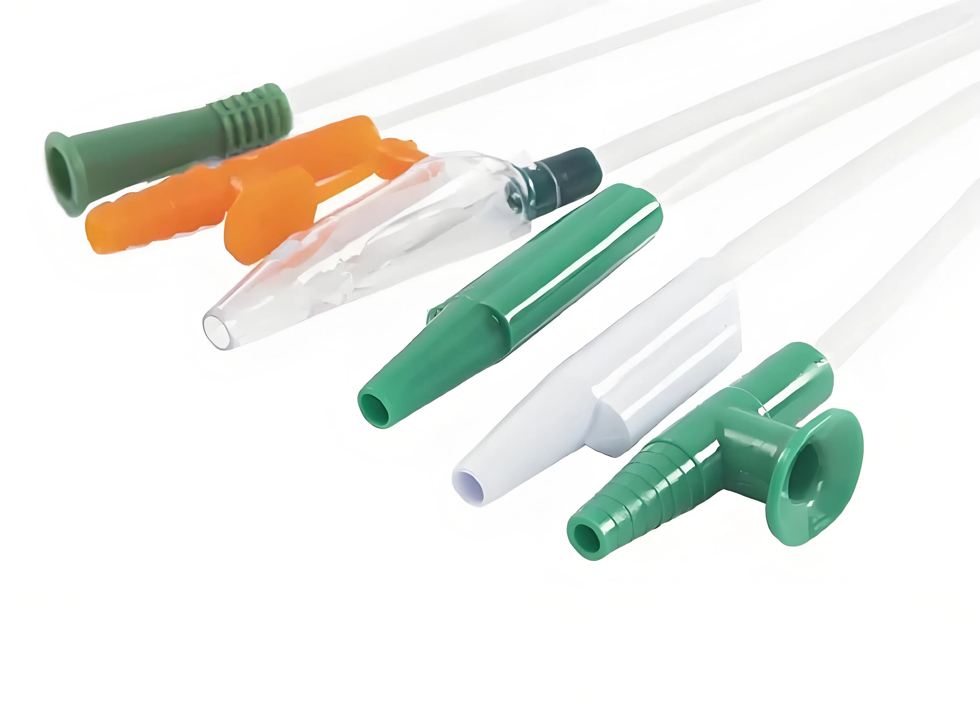 Catéter de succión desechable médico tubo de PVC transparente en forma de Y
