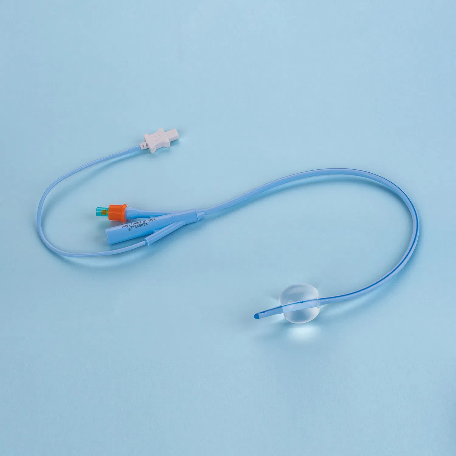 Catéter urinario de silicona para uso uretral con sonda de sensor de temperatura para monitoreo