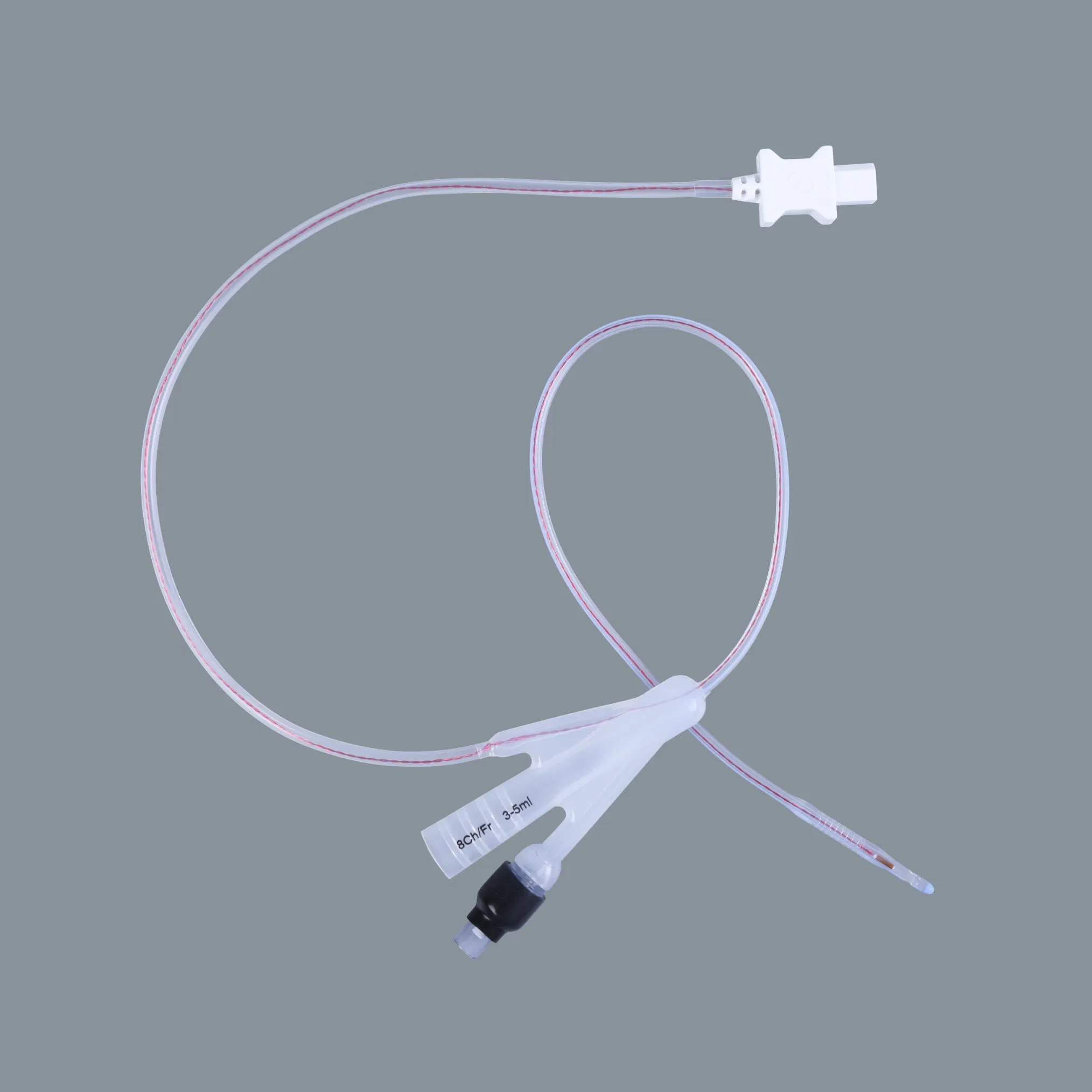 Catéter de Foley de silicona desechable con sensor de temperatura Catéter uretral termométrico