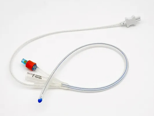 Catéter de Foley de silicona médica desechable con sensor de temperatura