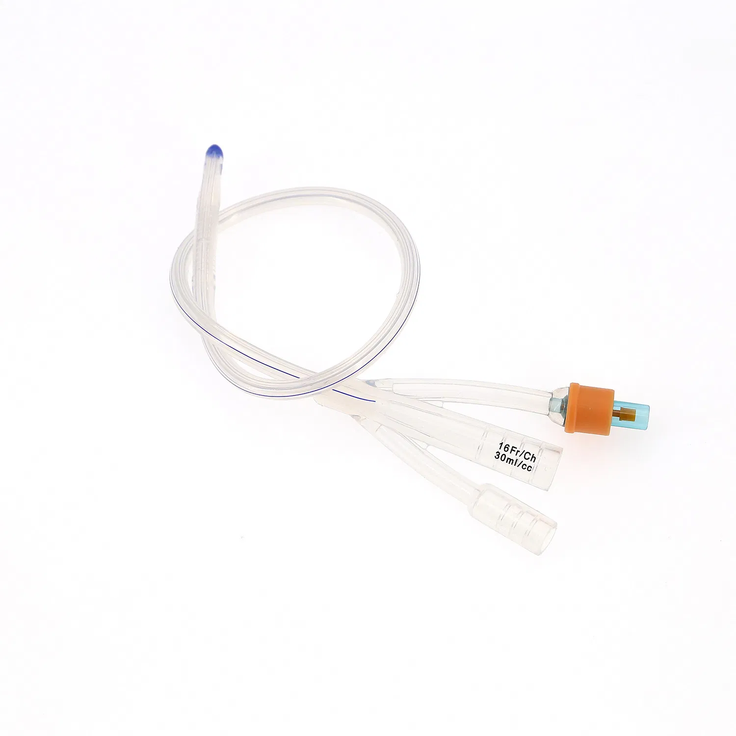 Catéter de Foley de silicona estéril médico para hospital 1 Vía/ 2 Vía/ 3 Vía con globo 5ml/ 10ml/ 20ml/ 30ml