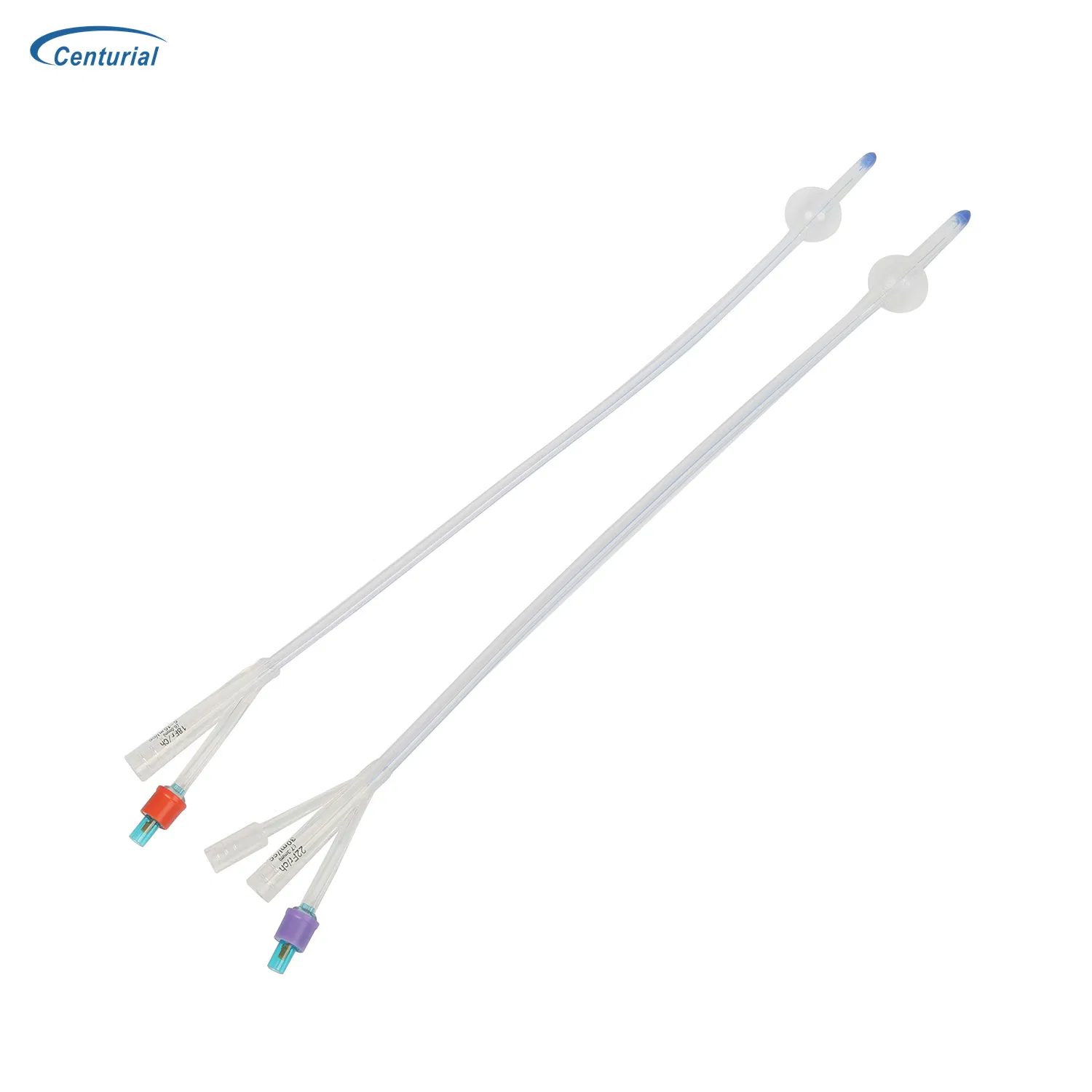 Catéter de silicona con recubrimiento hidrofílico de plata instrumento médico