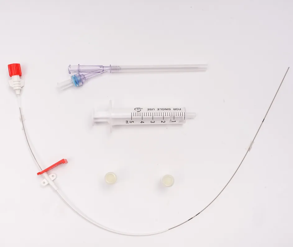 Catéter arterial desechable premium con alambre guía para una canulación segura