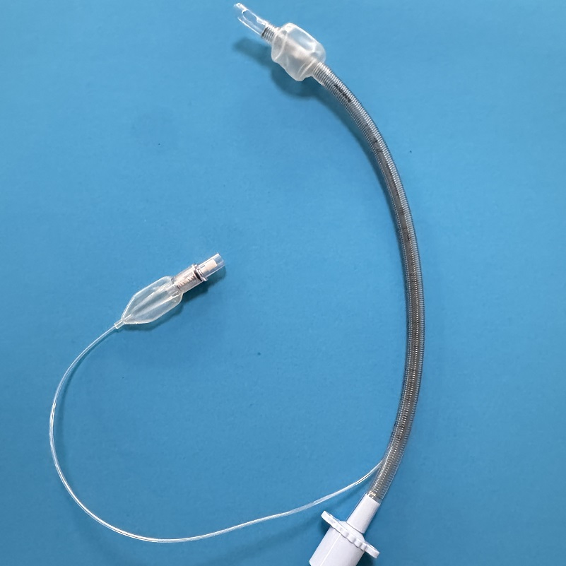 Catéter endotraqueal de succión reforzado médico con cuff