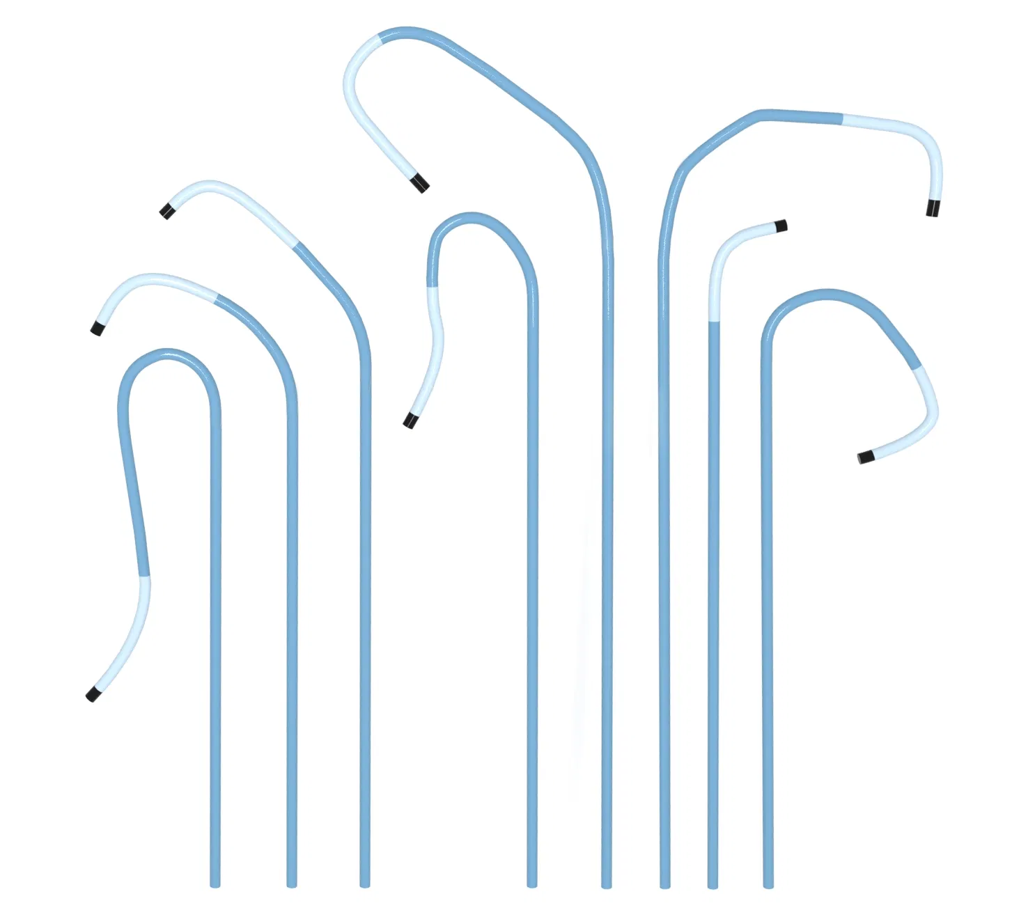 Conjunto de Catéteres Angiográficos Diagnósticos y Terapéuticos Cardiología Intervencionista Cirugía Transluminal Percutánea
