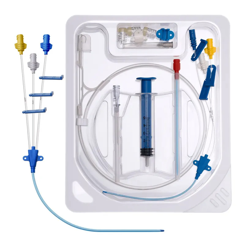 Kit desechable de catéter venoso central competitivo de triple lumen productos de anestesia