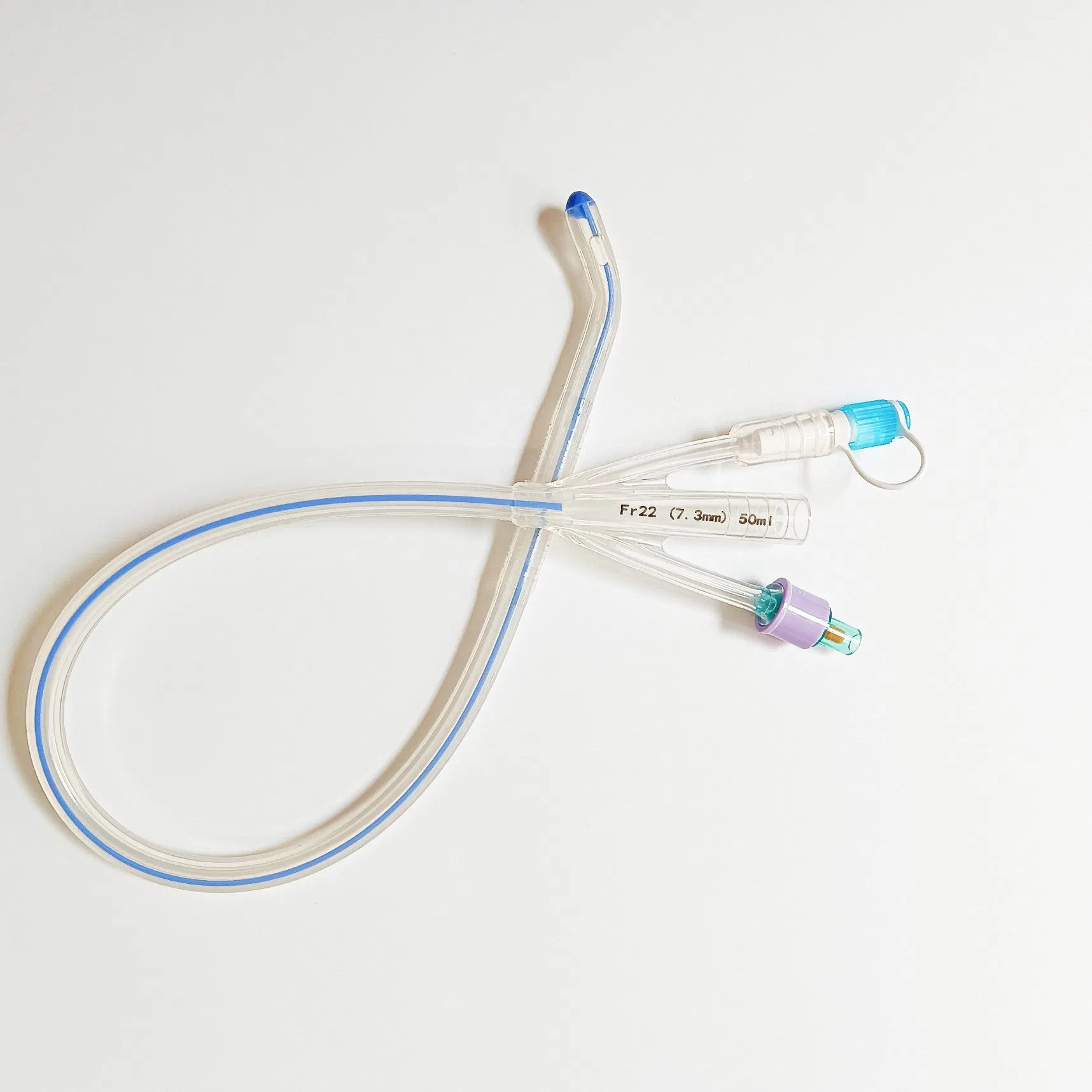 Catéter de Foley de silicona Dufour Tip 3 para drenaje de orina con CE\FDA\ISO