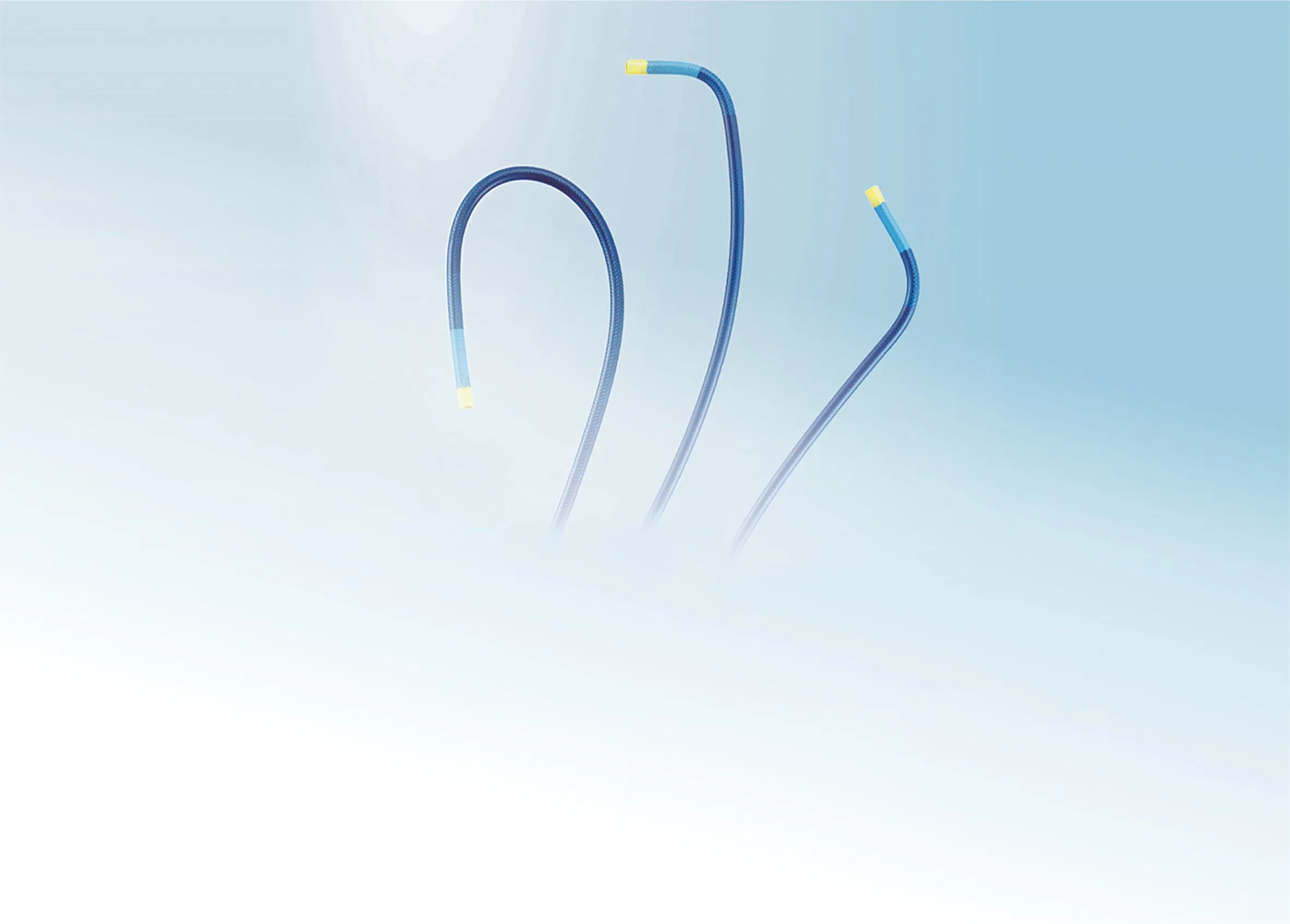 Catéter guía coronario hidrofílico CE para PCI con fuerte soporte de respaldo