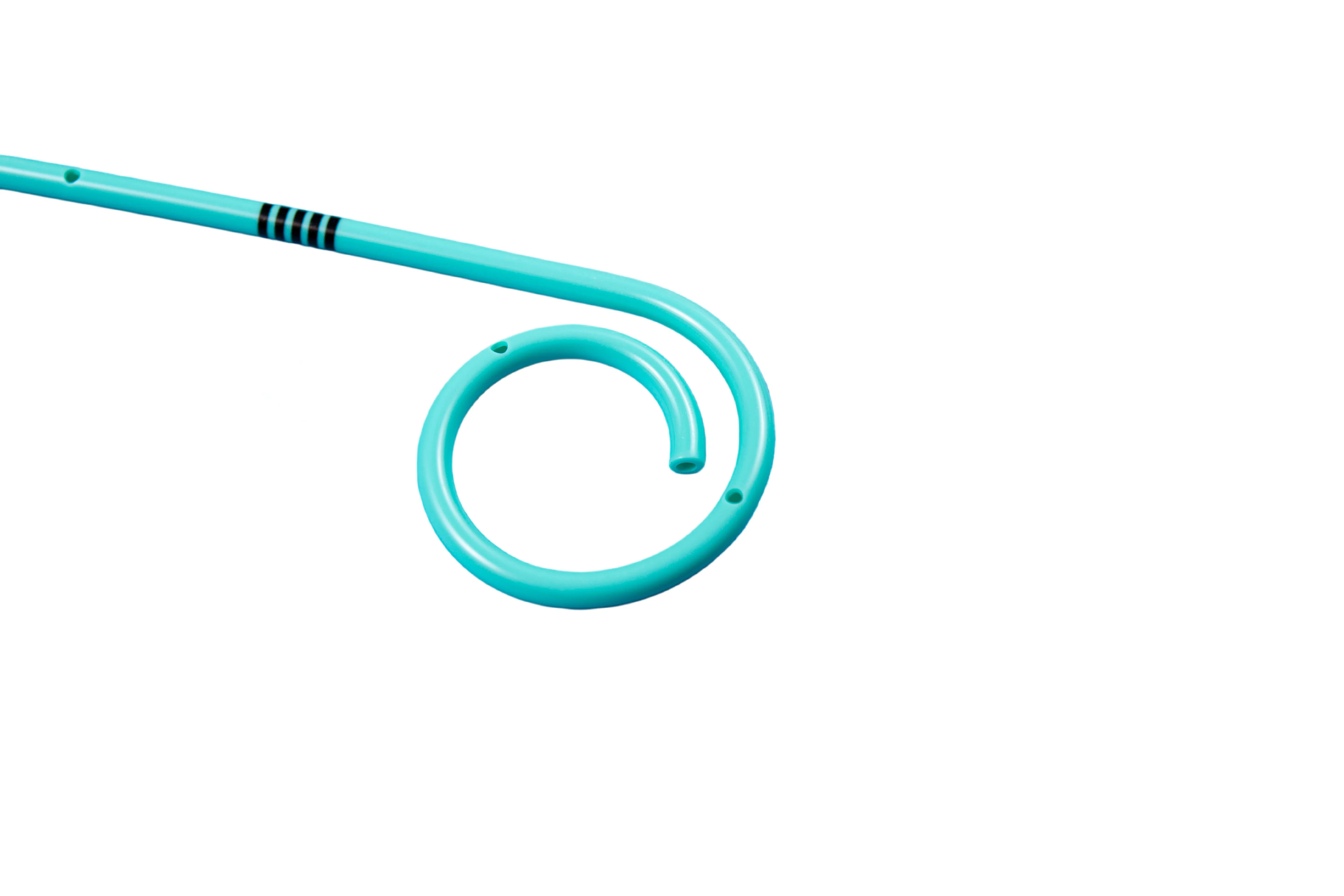 Catéter de drenaje tipo pigtail J simple o J doble, tubo Doble J, stent ureteral 3fr-8fr para tratamiento clínico