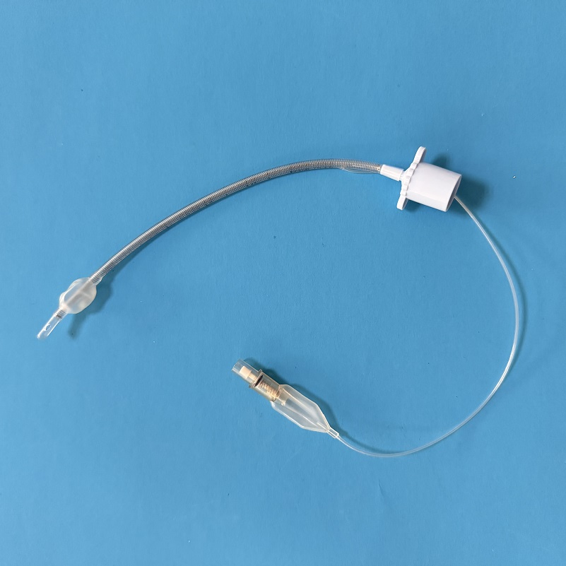 Catéter endotraqueal de succión reforzado médico con cuff