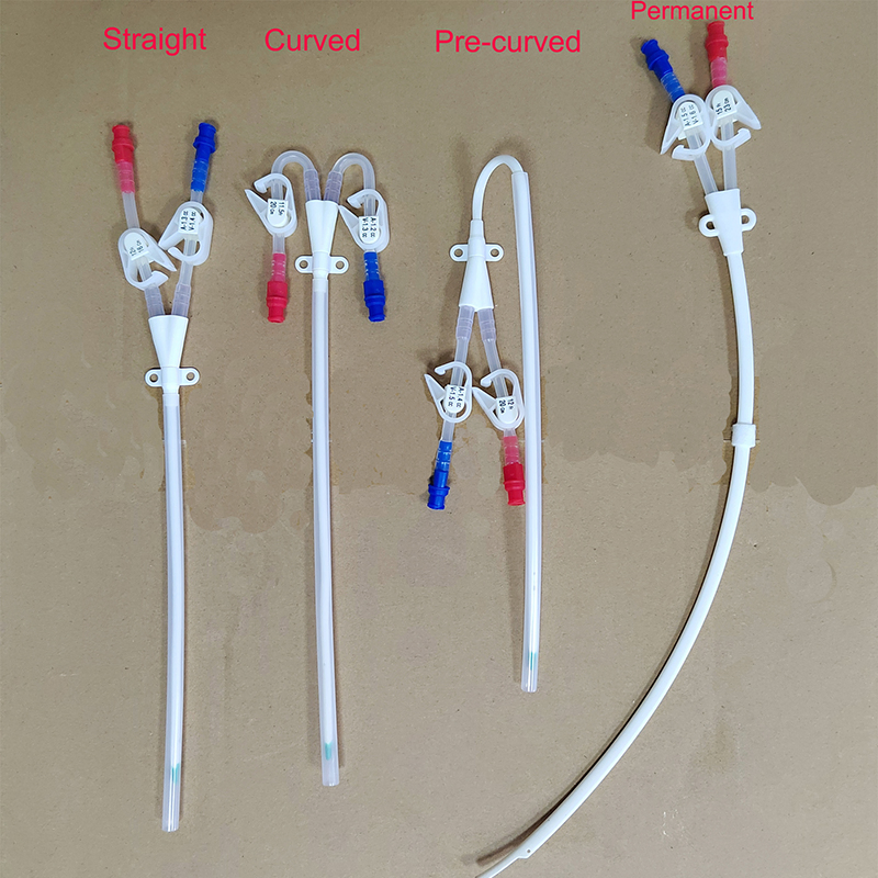 Conjunto de catéteres de hemodiálisis desechables de TPU personalizados para adultos de China