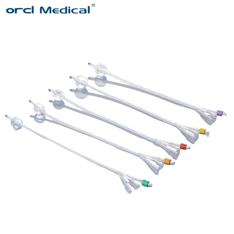 Catéter urinario Foley desechable de silicona externa quirúrgica