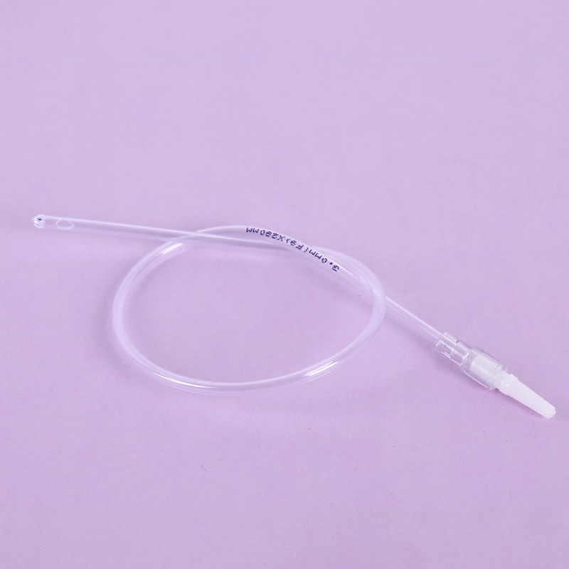 Catéteres de succión desechables estériles de PVC (SIN DEHP) certificados CE, tubos gástricos Nelaton, tubo de alimentación rectal