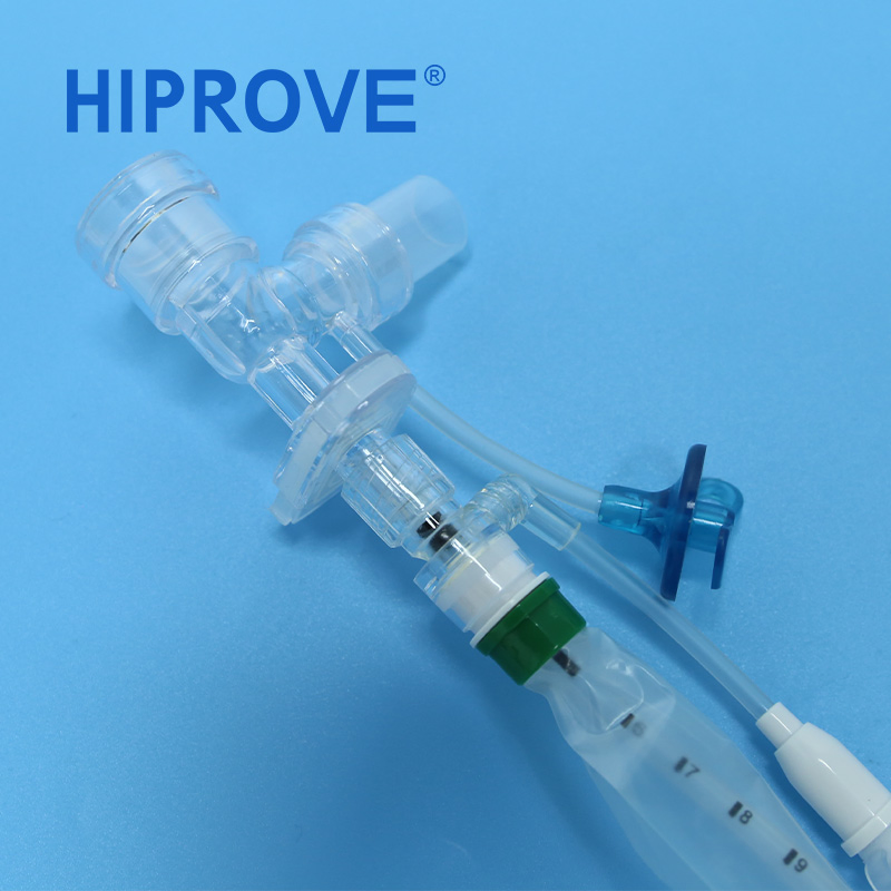 Catéter de succión cerrado de alta eficiencia Y/T desechable, esterilizado y hermético a prueba de aire 24/72 horas de seguridad 6-18fr