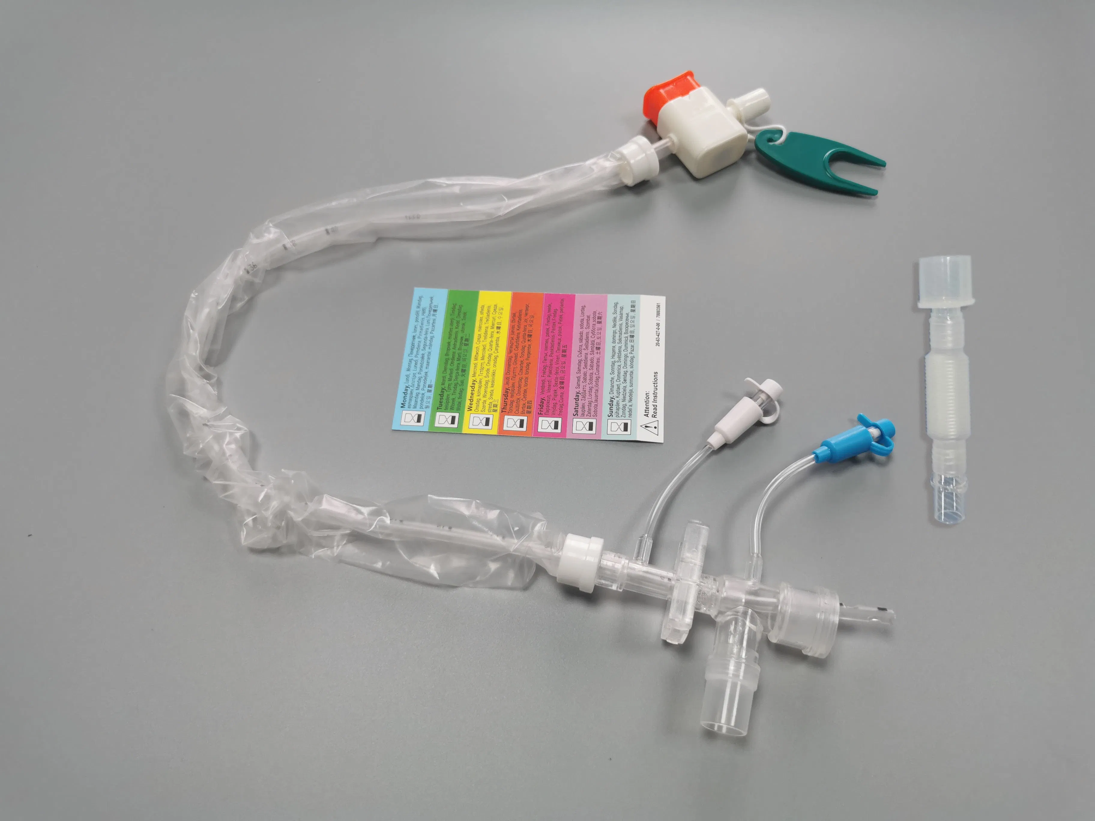Catéter de Succión Cerrado Desechable 72 Horas para Catéter Endotraqueal/ Traqueostomía en Adultos