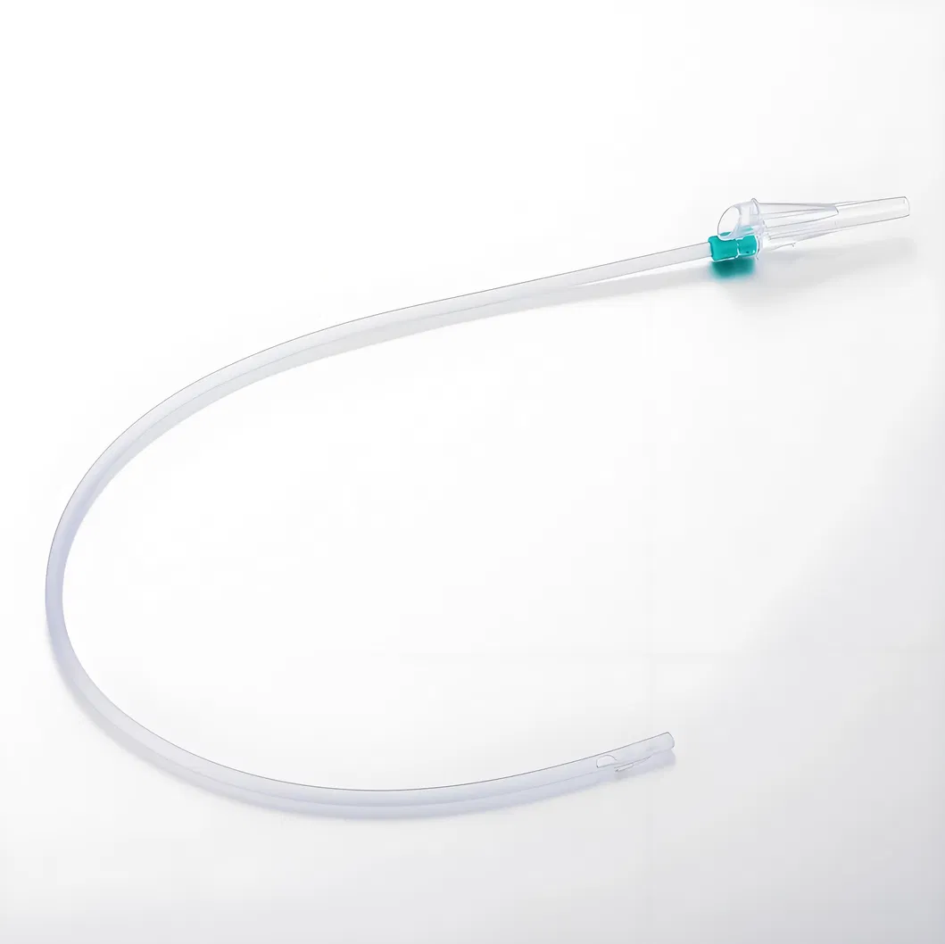 Catéter de succión desechable médico tubo de PVC transparente en forma de Y
