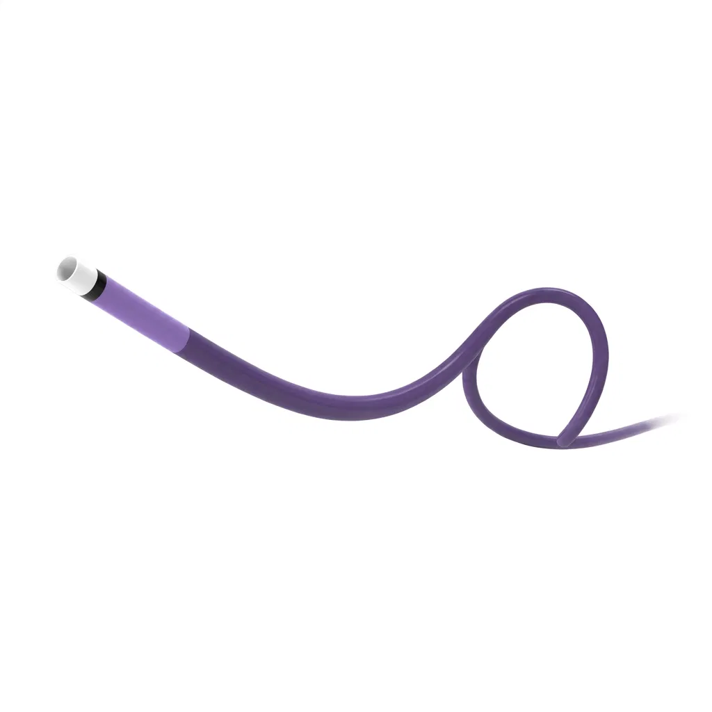 Catéter guía periférico para intervención vascular