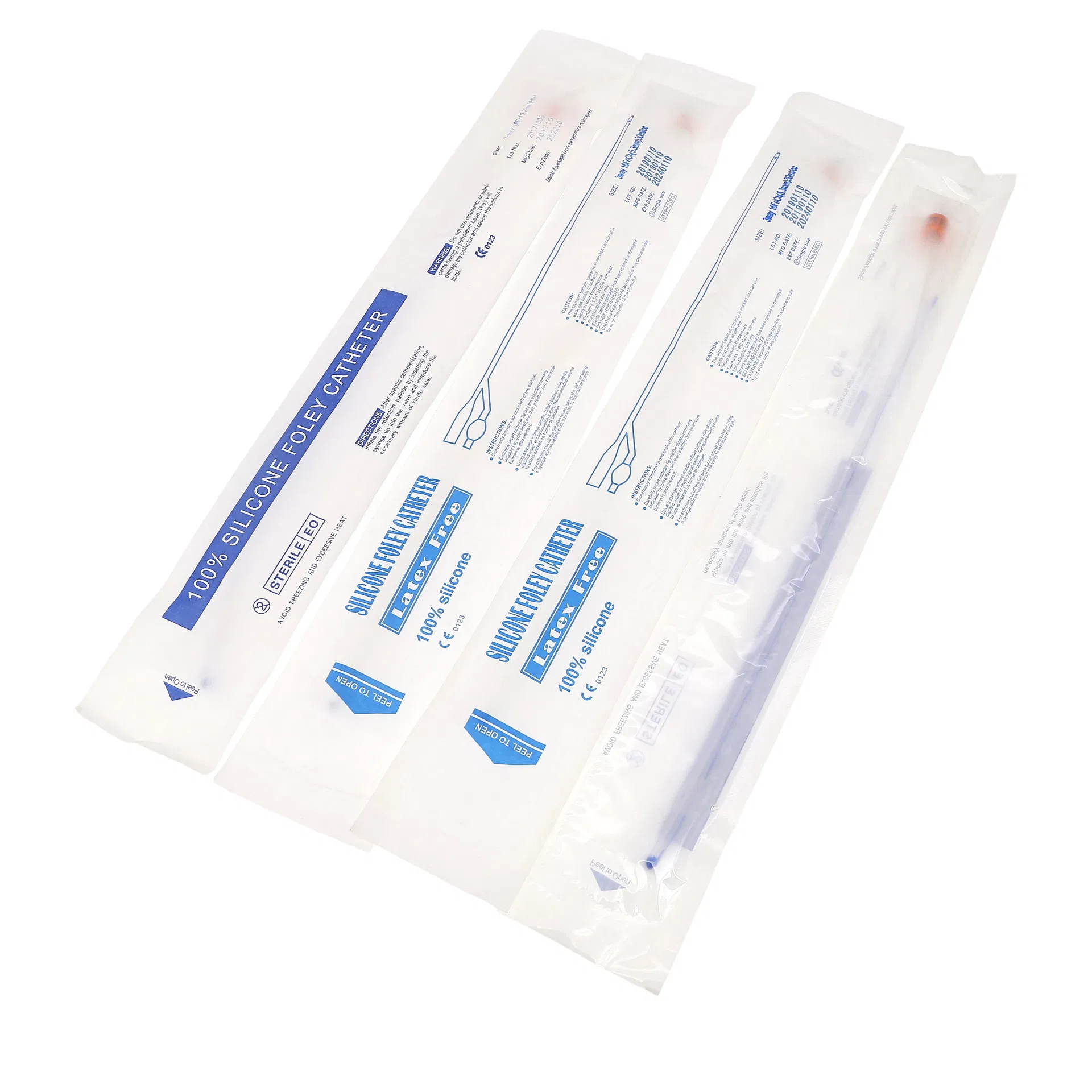 Catéter de Foley de silicona plano integrado premium desechable cómodo de alto rendimiento con temperatura intermitente