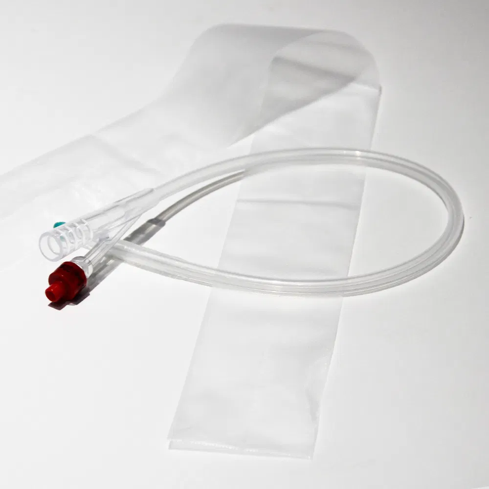 Catéter urinario de silicona médica para adultos 18fr de dos vías con 5-30ml globo