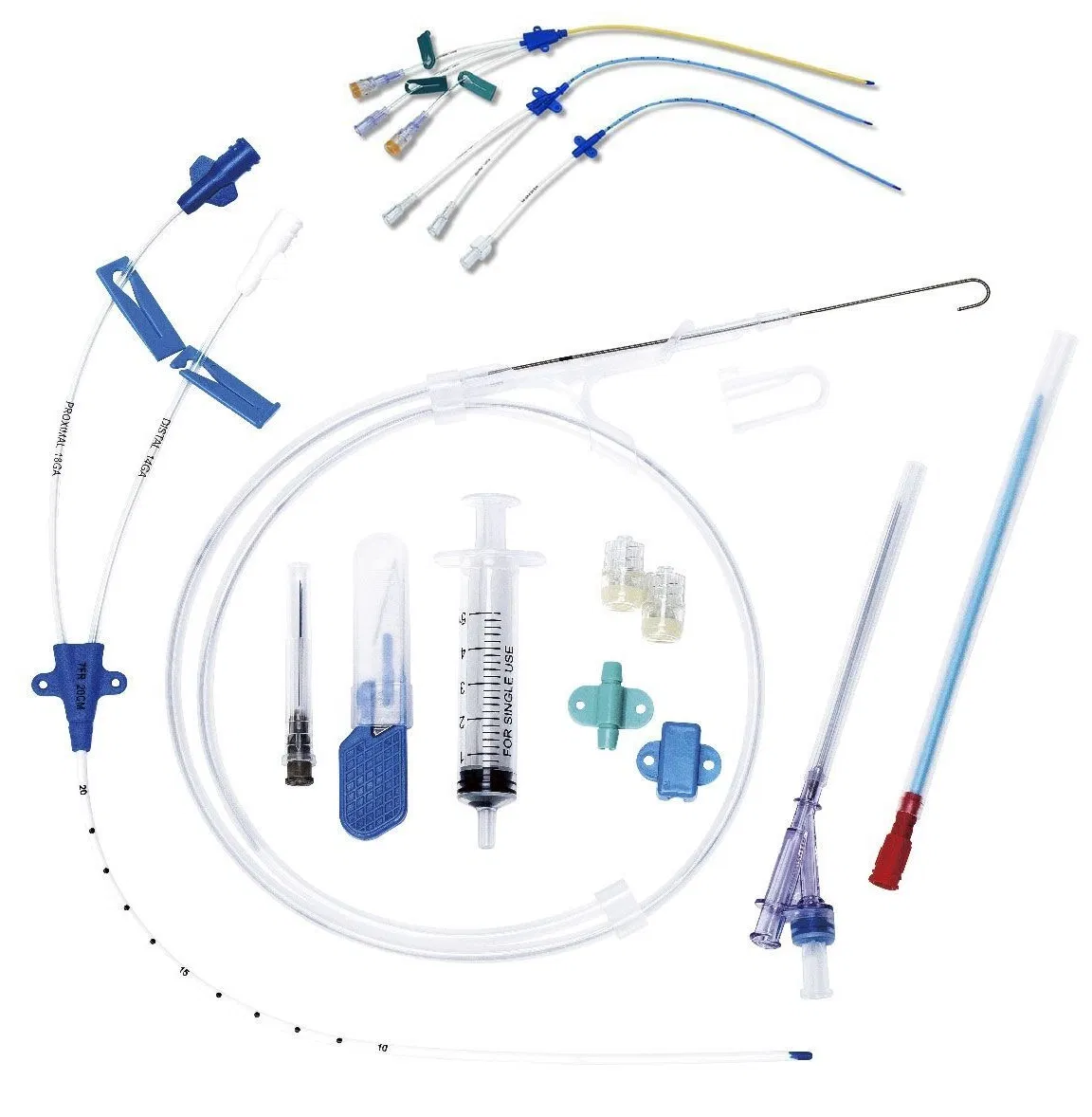 Kit de Catéter Venoso Central Estéril Médico