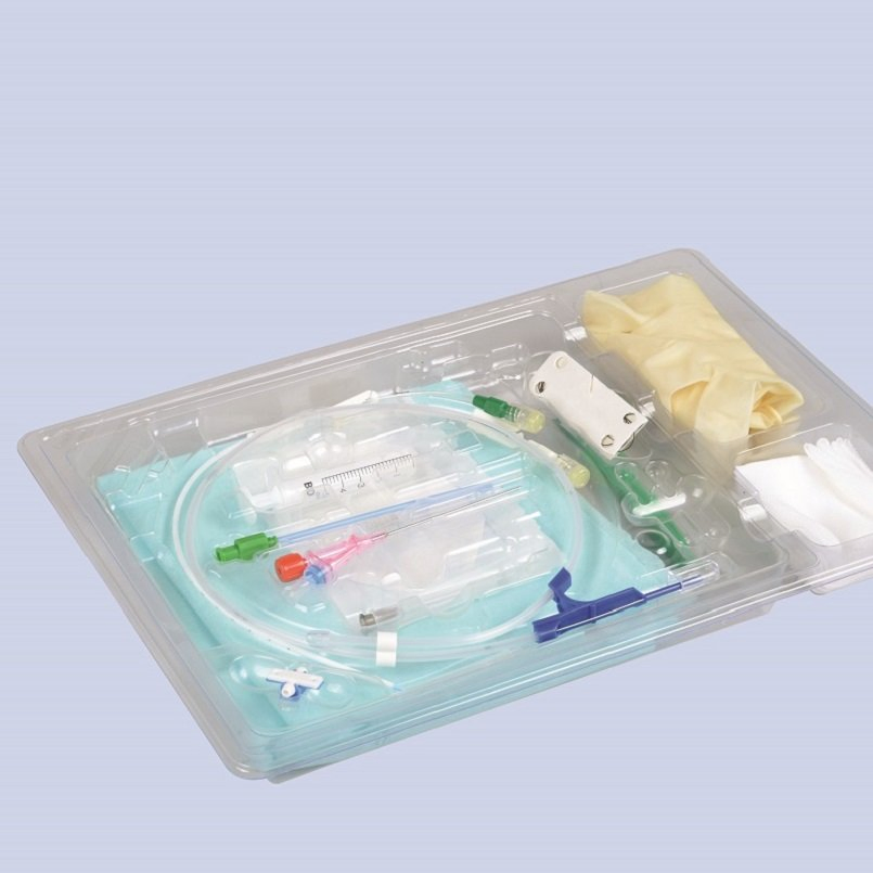 Kit de set de catéter venoso central de precio de fábrica de China con tubo de extensión