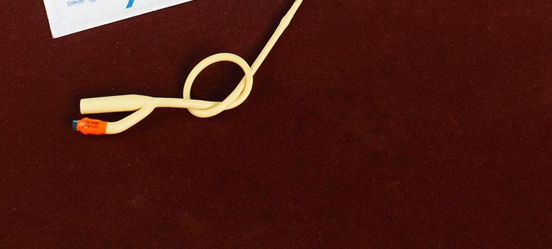 Catéter de silicona desechable recto para uso intermitente estéril