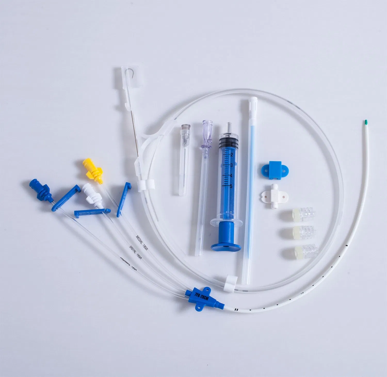 Catéter venoso central antimicrobiano de un solo, doble y triple lumen, registro CE FDA Rusia