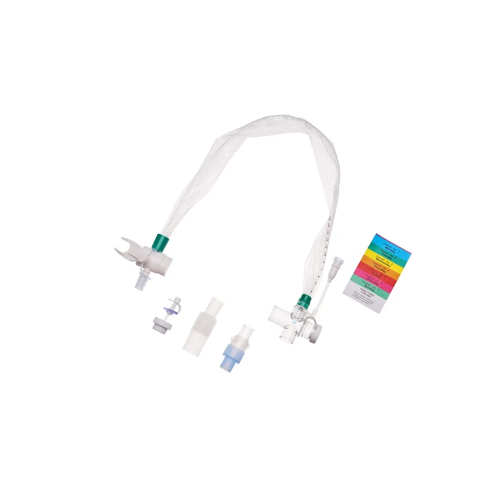 Catéter de succión cerrado desechable de alta calidad para terapia respiratoria en hospitales