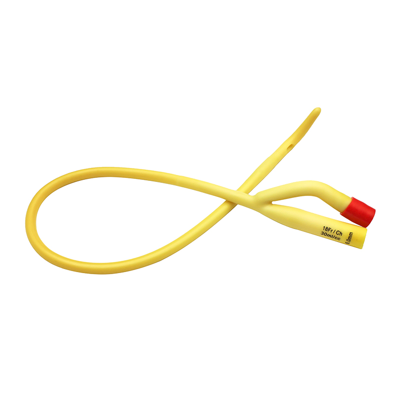 Fr6-Fr24 Desechable Médico 2 Camino 3 Catéter Foley de Látex Uretral con Globo