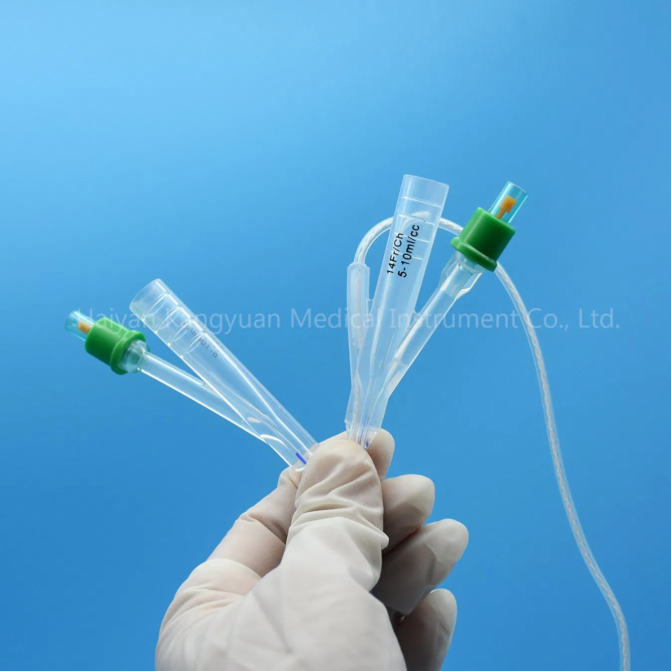 para Catéter Urinario de Silicona Foley con Sensor de Temperatura Probeta Redondeada para Monitoreo Uretral