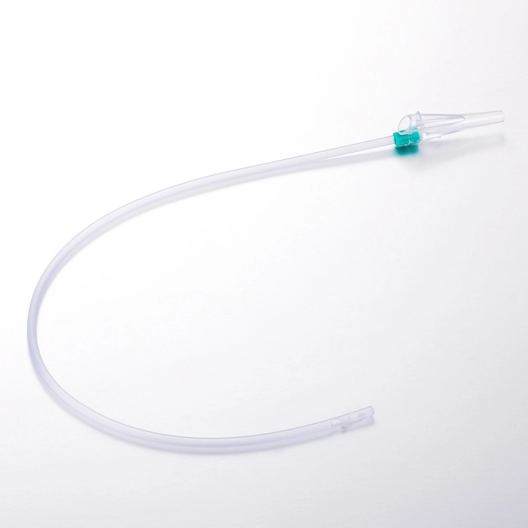 Catéter de succión cerrado desechable de control de dedo de PVC