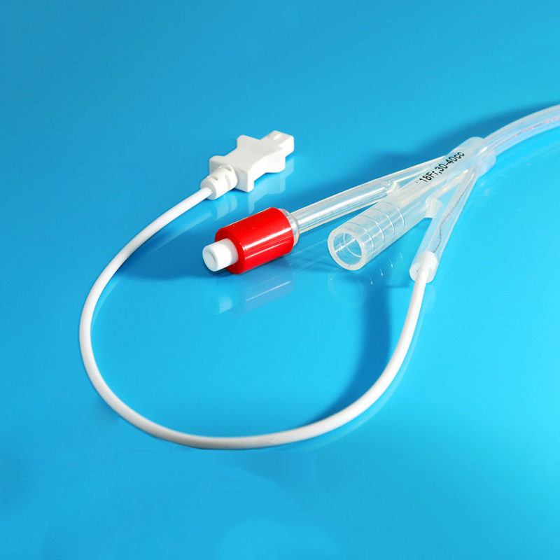 3ml 5ml 30ml Catéter de Foley de silicona con sensor de temperatura