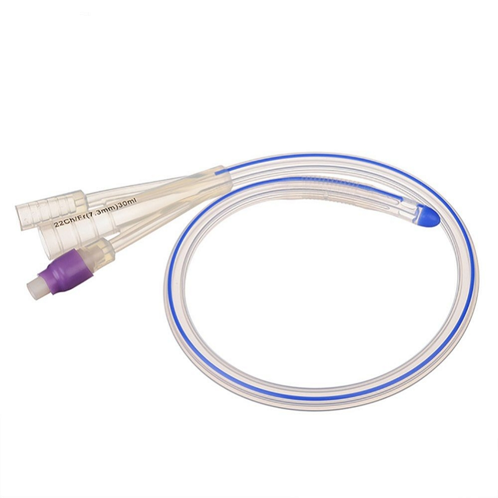 Catéter de Foley de dos vías de silicona, catéter de Foley intermitente