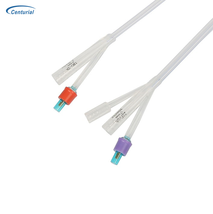 Catéter de silicona con recubrimiento hidrofílico de plata instrumento médico