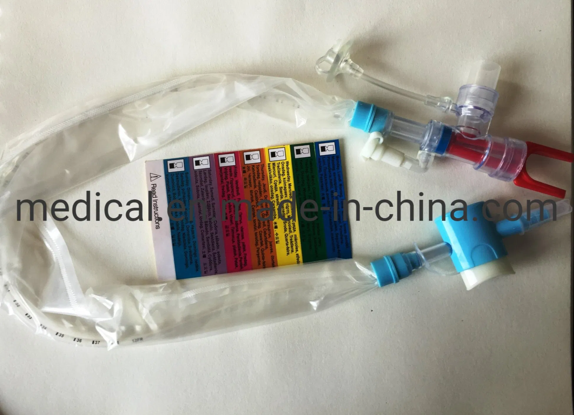 Sistema de Catéter de Succión Cerrada Médica Desechable 24 Horas