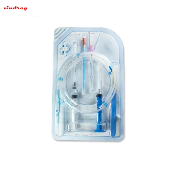 Productos desechables médicos CVC catéter venoso central de un solo, doble y triple lumen