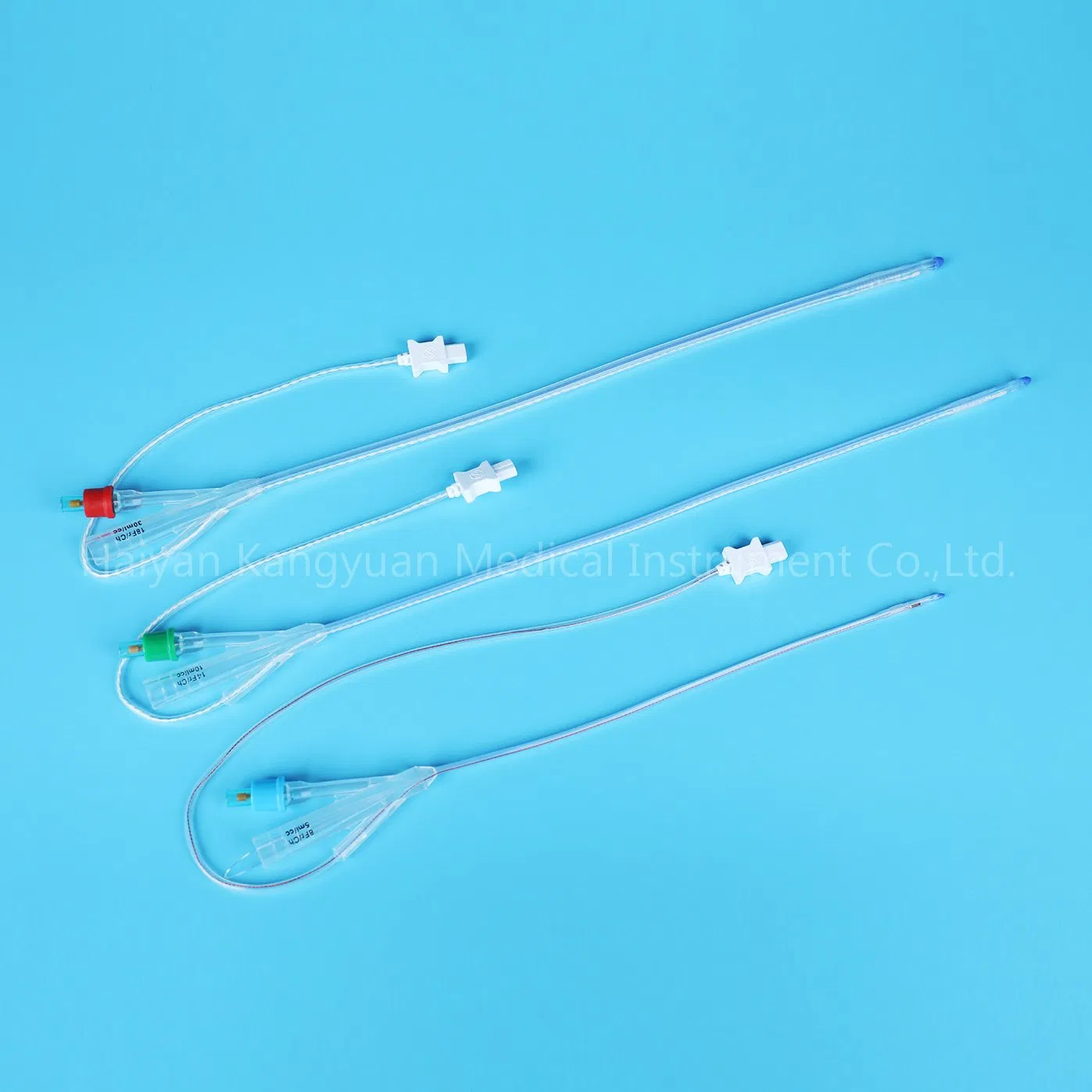 para Catéter Urinario de Silicona Foley con Sensor de Temperatura Probeta Redondeada para Monitoreo Uretral