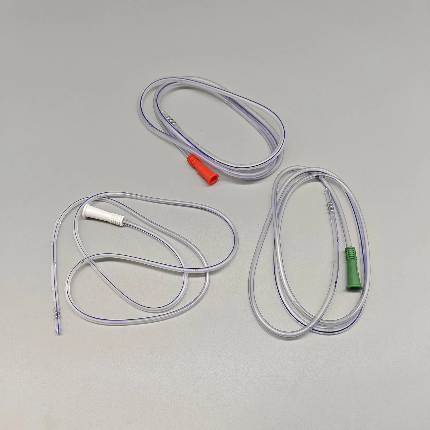 Suministros médicos desechables catéter de alimentación de tamaño múltiple tipo ryle de PVC estéril