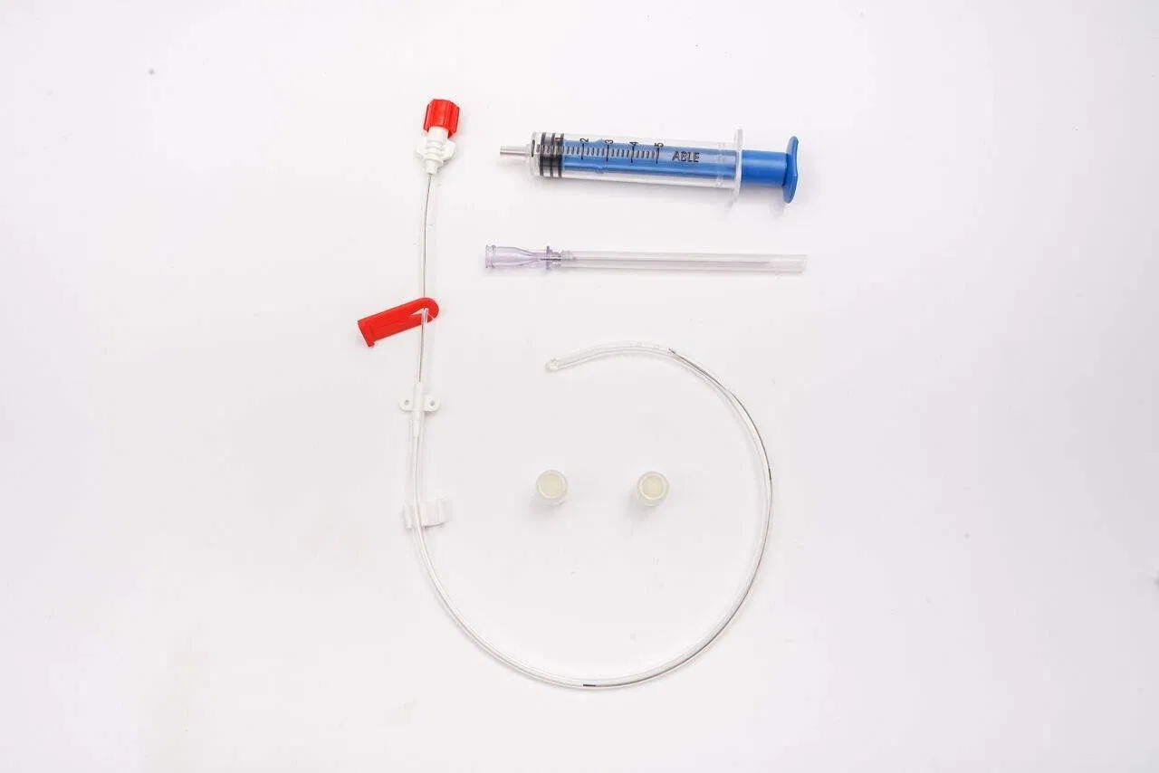 Catéter arterial desechable premium con alambre guía para una canulación segura