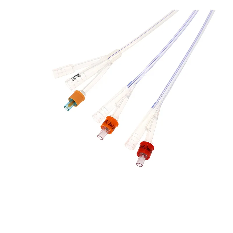 Catéter de Foley de silicona plano integrado premium desechable cómodo de alto rendimiento con temperatura intermitente