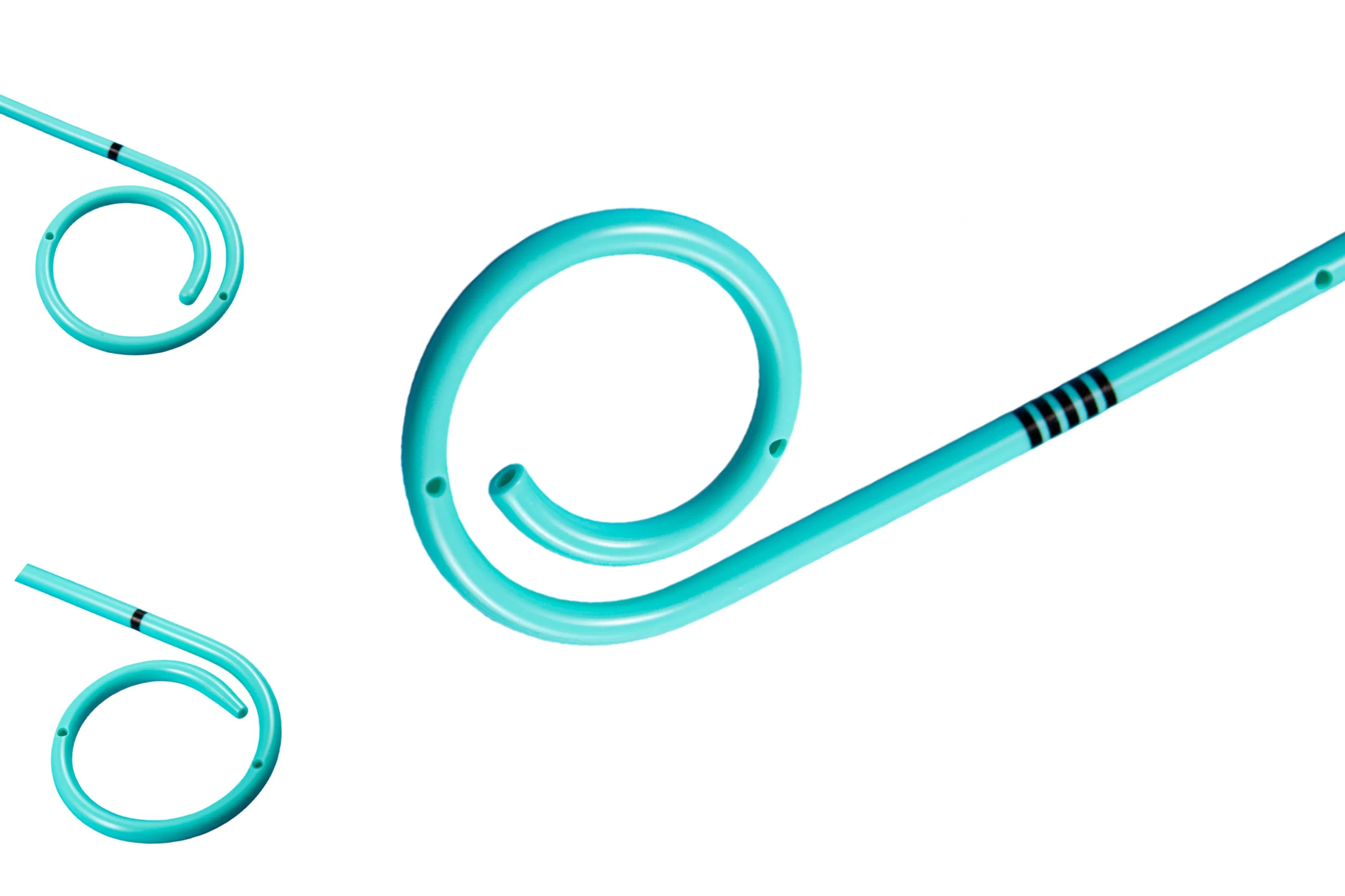 Catéter de pigtail desechable fabricado en China, estent ureteral anti incrustación, suministro quirúrgico directo de fábrica